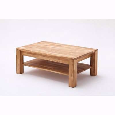 Messina Coffee Table In Knotty Oak With 1 Drawer And Shelf