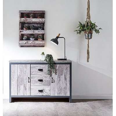 Balcombe Sideboard In Grey With 3 Drawers And 2 Doors