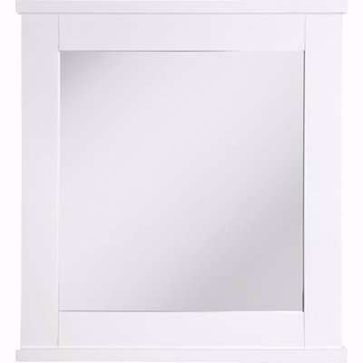Partland Wall Bathroom Mirror In White Frame