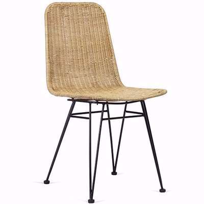 Puqi Rattan Dining Chair In Natural