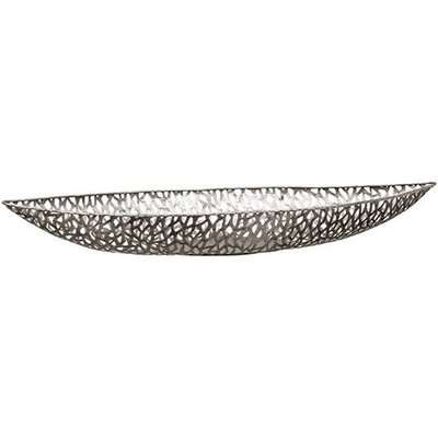 Purley Metal Large Decorative Dish In Antique Silver