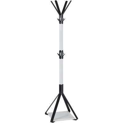 Zelena Metal Coat Stand In White And Black