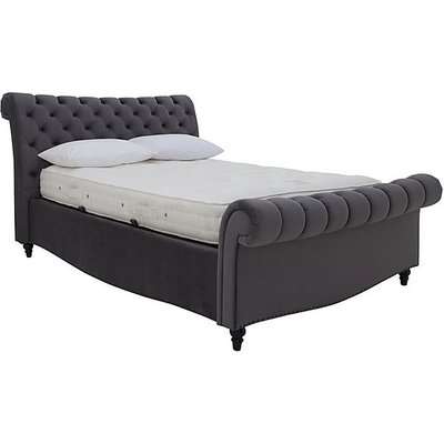 Aurora Side Lift Ottoman Bed Frame - Super King - Black