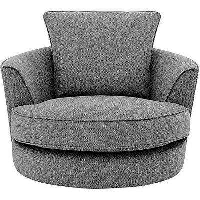 Comfi Fabric Swivel Chair - Grey