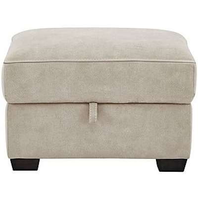 Compact Collection Petit Leather Storage Footstool - Black- World of Leather