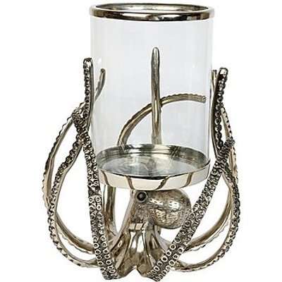 Culinary Concepts - Octopus Hurricane Lantern - Silver