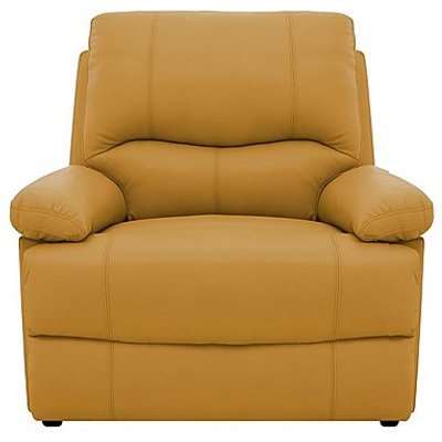 Dallas Leather Armchair - Yellow