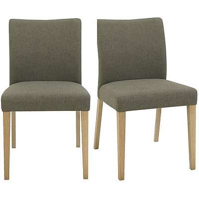 Duplex Pair of Upholstered Dining Chairs