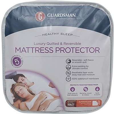 Guardsman Luxury Quilted & Reversible Mattress Protector - Single