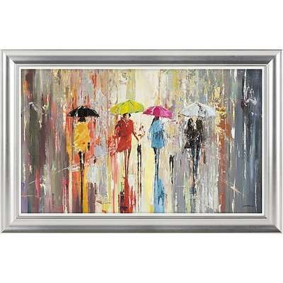Out In The Rain Framed Art