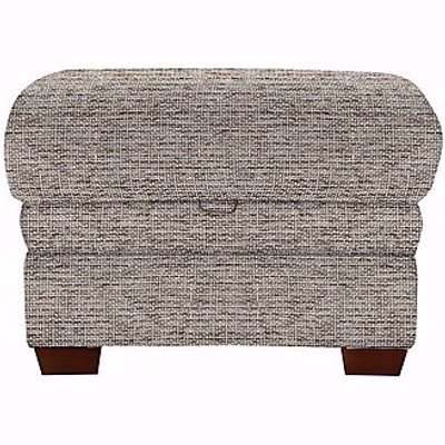 Parker Knoll - Hudson Fabric Storage Footstool - Grey
