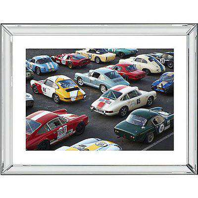 Porsche Rally Mirrored Frame Wall Art