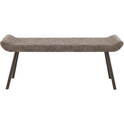 Rocket Low Faux Leather Dining Bench