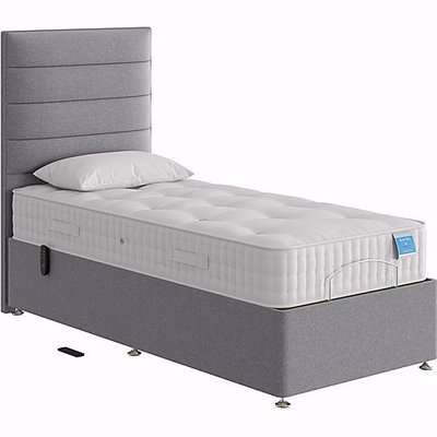 Sleep Story - Natural Comfort Adjustable Divan Bed - Small Single - White
