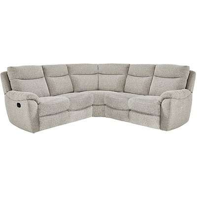 Snug Fabric Manual Recliner Corner Sofa