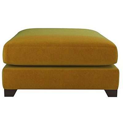 The Lounge Co. - Lorrie Fabric Footstool - Yellow