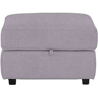 Touch Fabric Storage Footstool - Purple