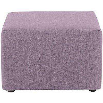 Versatile Fabric Footstool - Purple