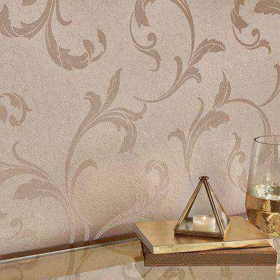 Graham & Brown Baroque Bead Champagne Wallpaper | Cream & Trail Wallpaper | We are carbon neutral