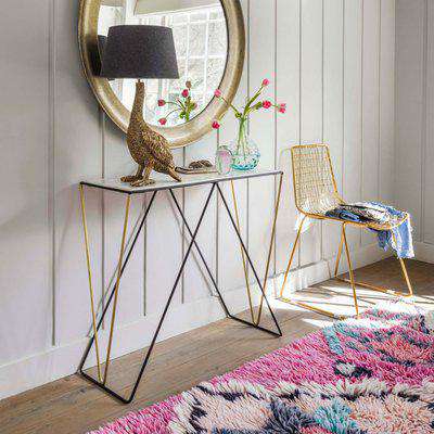 Graham and Green Detroit Marble Console Table