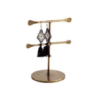 Gold Double Jewellery Stand