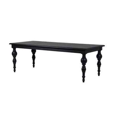 Graham and Green Quentin Black Dining Table