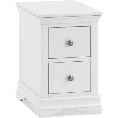 Budapest White Bedside Table