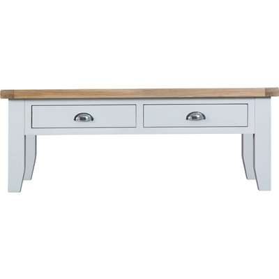 Ellen Oak and White Large Coffee Table