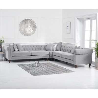 Livi Grey Linen Corner Sofa
