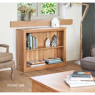 Mobel Solid Oak Low Bookcases