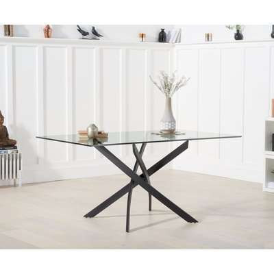 Montigue 160cm Glass Dining Table