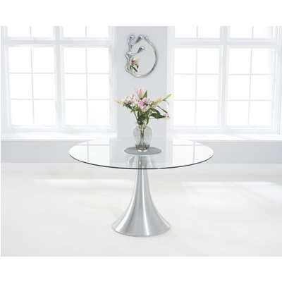 Paloma 135cm Round Glass Dining Table