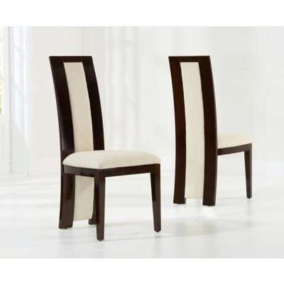 Raphael Brown Solid Wood Chairs (Pairs)