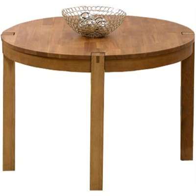 Verona 110cm Oak Round Dining Table