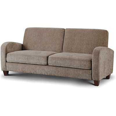 Vesta Mink Chenille Fabric 3 Seater Sofa