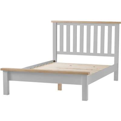 William Oak and Grey Double Bed Frame