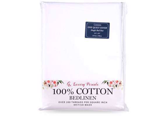 Gx 100% Cotton Percale Duvet Cover