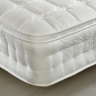 Anti-Bed Bug 1500 Pocket Sprung Memory, Latex and Reflex Foam Pillow Top Mattress - 6ft Super King Size (180 x 200 cm)