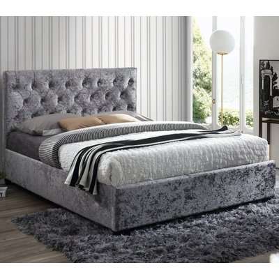 Cologne Steel Fabric Bed - 5ft King Size