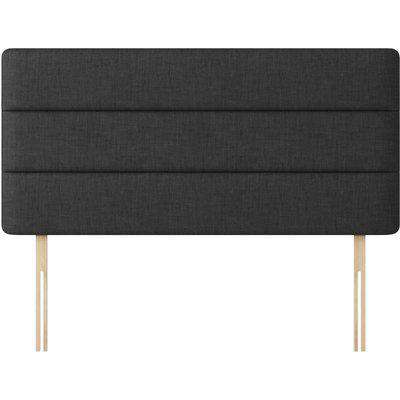 Cornell Lined Charcoal Fabric Headboard - 5ft King Size