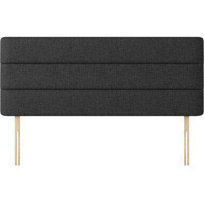 Cornell Lined Charcoal Fabric Headboard - 6ft Super King Size