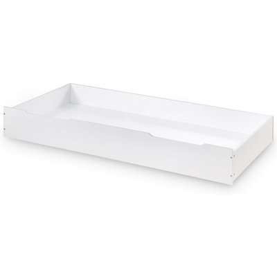 Ellie White Wooden Trundle Guest Bed/Underbed Storage Drawer - 3ft Single