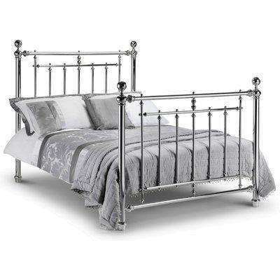 Empress Chrome Finish Metal Bed Frame - 4ft6 Double