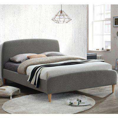 Quebec Grey Fabric Bed - 4ft Small Double