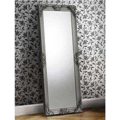Rococo Pewter Lean-To Dress Mirror - 80 x 170 cm