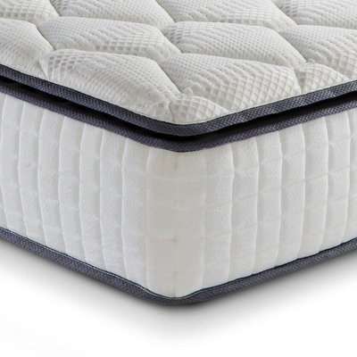 SleepSoul Bliss 800 Pocket Spring and Memory Foam Pillowtop Mattress - 5ft King Size (150 x 200 cm)