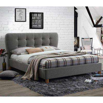 Stockholm Grey Fabric Bed - 5ft King Size