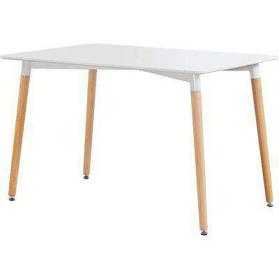 Chloe 4 Seater Dining Table - White