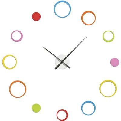 DIY Wall Clock - Multi-coloured Circles