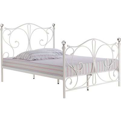 Florence Double Bed - White